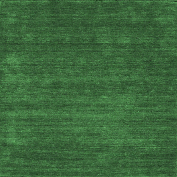 Square Machine Washable Abstract Emerald Green Contemporary Area Rugs, wshcon17emgrn
