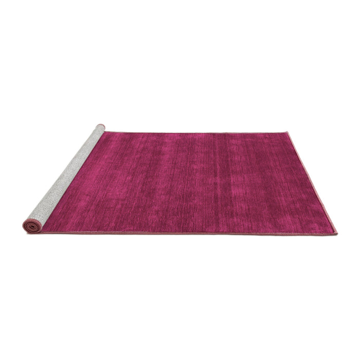 Sideview of Machine Washable Abstract Pink Contemporary Rug, wshcon17pnk
