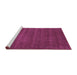 Sideview of Machine Washable Abstract Purple Contemporary Area Rugs, wshcon17pur