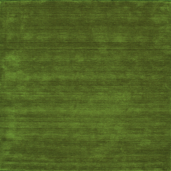 Round Machine Washable Abstract Green Contemporary Area Rugs, wshcon17grn