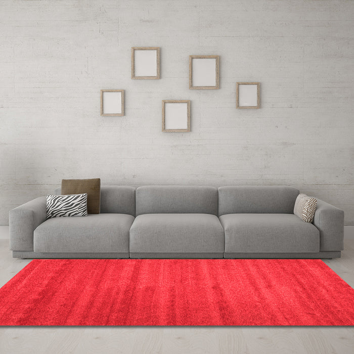 Contemporary Red Washable Rugs