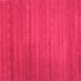 Square Machine Washable Abstract Pink Contemporary Rug, wshcon1800pnk