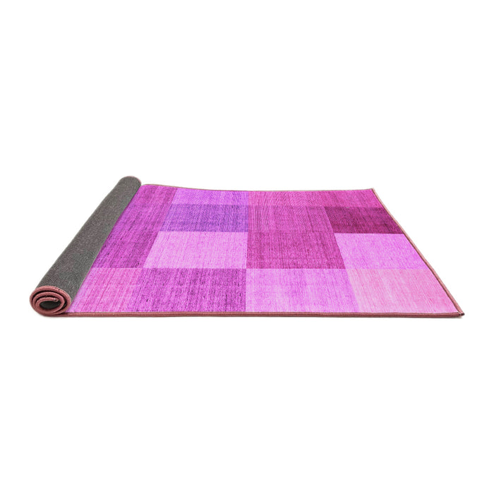 Sideview of Checkered Pink Modern Rug, con1801pnk