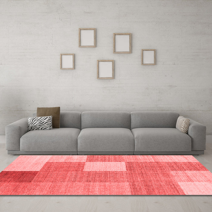 Modern Red Washable Rugs