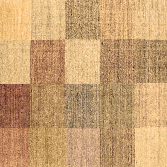 Square Checkered Brown Modern Rug, con1801brn