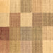 Square Checkered Brown Modern Rug, con1801brn