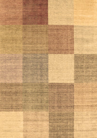 Checkered Brown Modern Rug, con1801brn