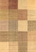 Checkered Brown Modern Rug, con1801brn