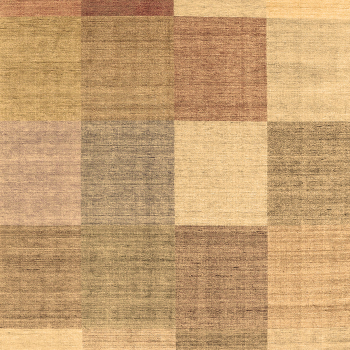 Checkered Brown Modern Rug, con1801brn
