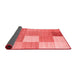 Checkered Red Modern Area Rugs