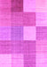 Checkered Pink Modern Rug, con1801pnk