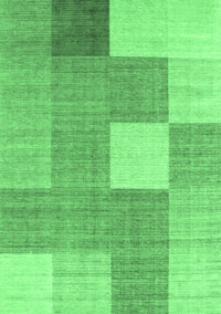 Checkered Emerald Green Modern Rug, con1801emgrn