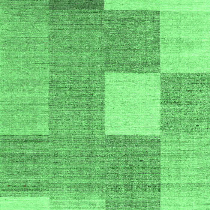 Checkered Emerald Green Modern Rug, con1801emgrn
