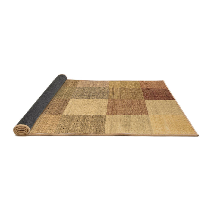 Sideview of Checkered Brown Modern Rug, con1801brn