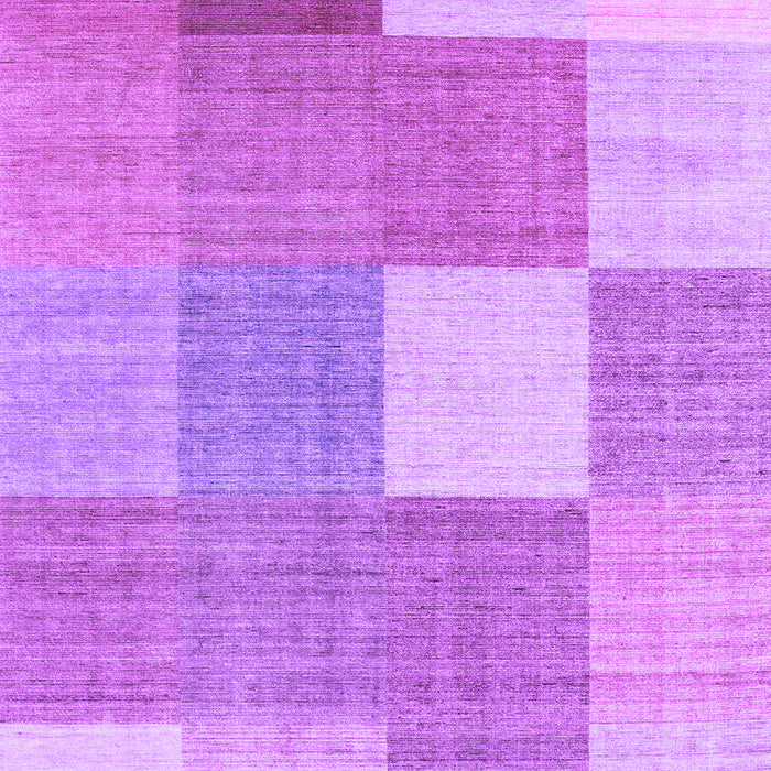 Checkered Purple Modern Rug, con1801pur