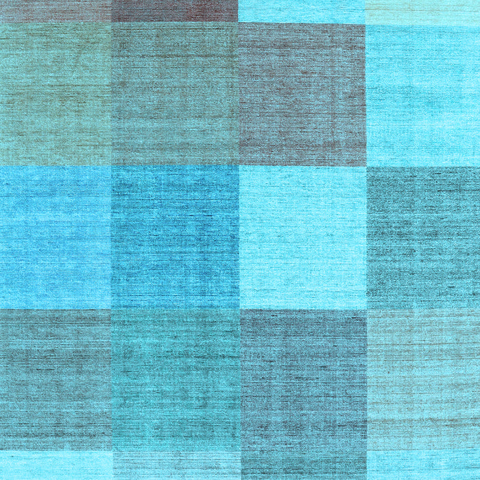 Checkered Light Blue Modern Rug, con1801lblu