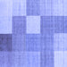 Square Checkered Blue Modern Rug, con1801blu