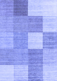 Checkered Blue Modern Rug, con1802blu