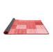 Checkered Red Modern Area Rugs