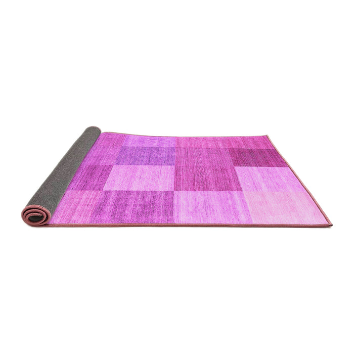 Sideview of Checkered Pink Modern Rug, con1802pnk