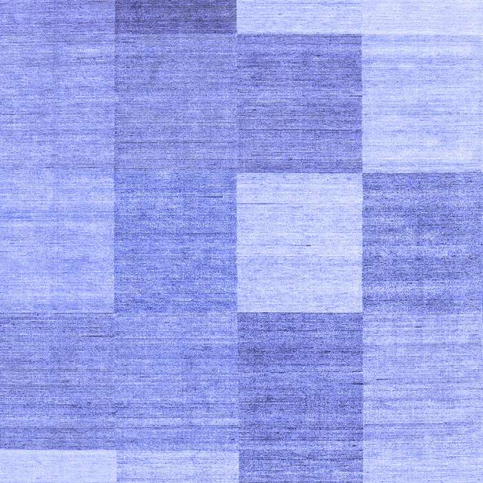 Checkered Blue Modern Rug, con1802blu