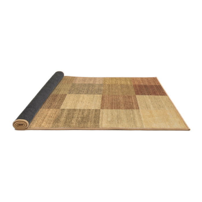 Sideview of Checkered Brown Modern Rug, con1802brn