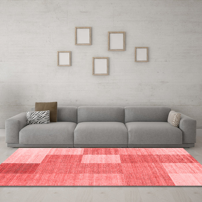 Modern Red Washable Rugs