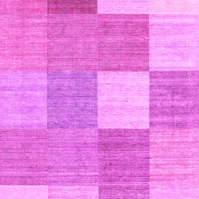 Machine Washable Checkered Pink Modern Rug, wshcon1802pnk