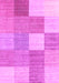 Checkered Pink Modern Rug, con1802pnk