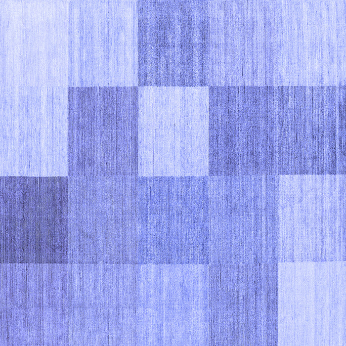 Square Checkered Blue Modern Rug, con1802blu