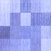 Square Checkered Blue Modern Rug, con1802blu