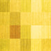 Square Abstract Yellow Contemporary Rug, con1803yw