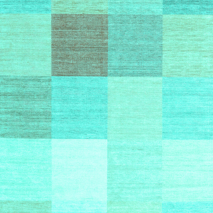 Abstract Turquoise Contemporary Rug, con1803turq