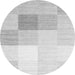 Square Abstract Gray Contemporary Rug, con1803gry