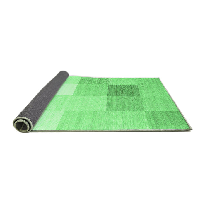 Sideview of Abstract Emerald Green Contemporary Rug, con1803emgrn