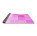 Sideview of Abstract Pink Contemporary Rug, con1803pnk