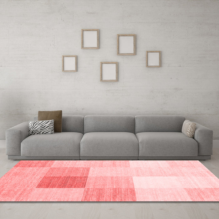 Contemporary Red Washable Rugs