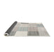 Thickness of Contemporary Silver Pink Modern Rug, con1804