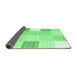 Sideview of Abstract Emerald Green Contemporary Rug, con1804emgrn