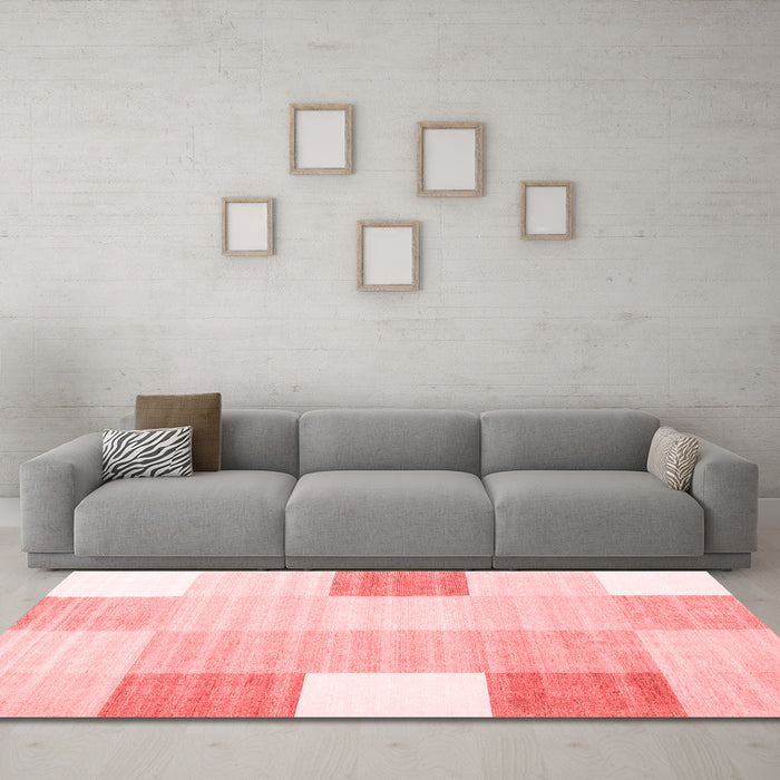 Contemporary Red Washable Rugs