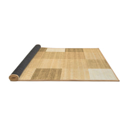 Sideview of Abstract Brown Contemporary Rug, con1804brn
