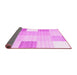 Sideview of Abstract Pink Contemporary Rug, con1804pnk