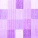 Square Machine Washable Abstract Purple Contemporary Area Rugs, wshcon1804pur