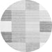 Machine Washable Abstract Gray Contemporary Rug, wshcon1804gry