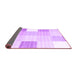 Sideview of Abstract Purple Contemporary Rug, con1804pur