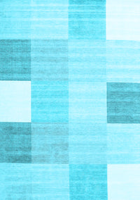 Abstract Light Blue Contemporary Rug, con1804lblu