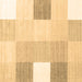 Square Checkered Brown Modern Rug, con1805brn