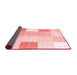 Checkered Red Modern Area Rugs