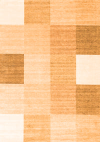 Checkered Orange Modern Rug, con1805org