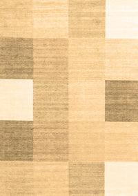 Checkered Brown Modern Rug, con1805brn